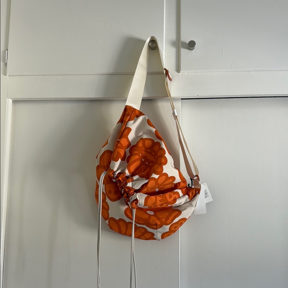 Uniqlo x marimekko Orange Floral Women's Bag BRAND NEW